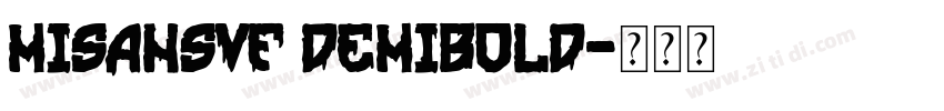 MiSansVF Demibold字体转换